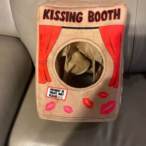 Worn briefly once. Bootique kissing booth headpiece costume for dogs or cats.